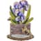 Wonderland Crafts Irises Bead Embroidery on Wood Kit